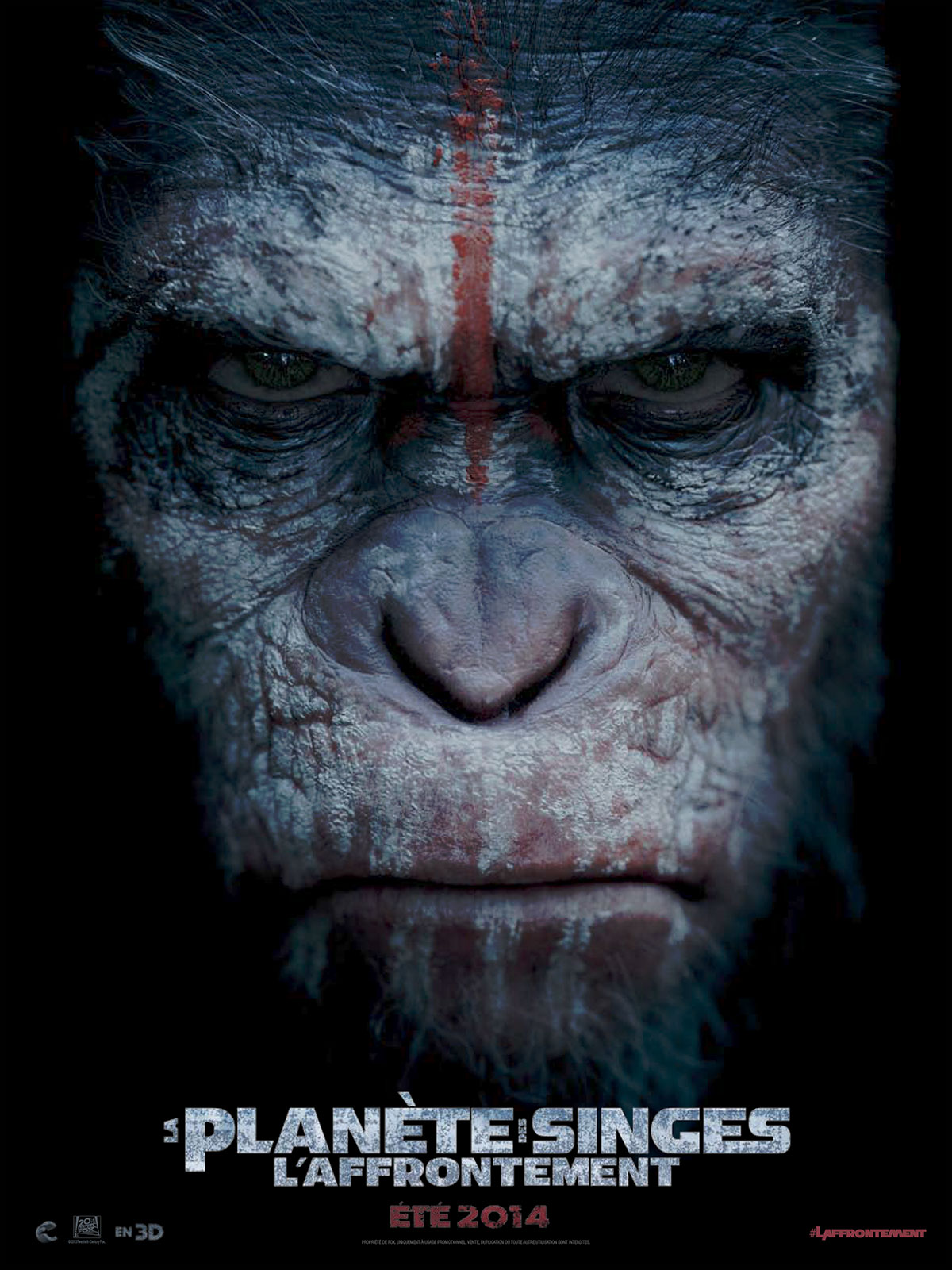La Planète des singes - l'affrontement - Affiche