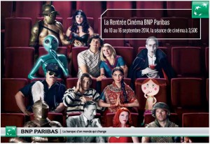 BNP Paribas Rentrée Cinéma Septembre 2014